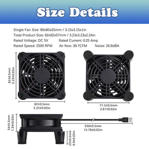 2500rpm Aluminum Alloy CPU Fluid Bearing Cooler Radiator Fan