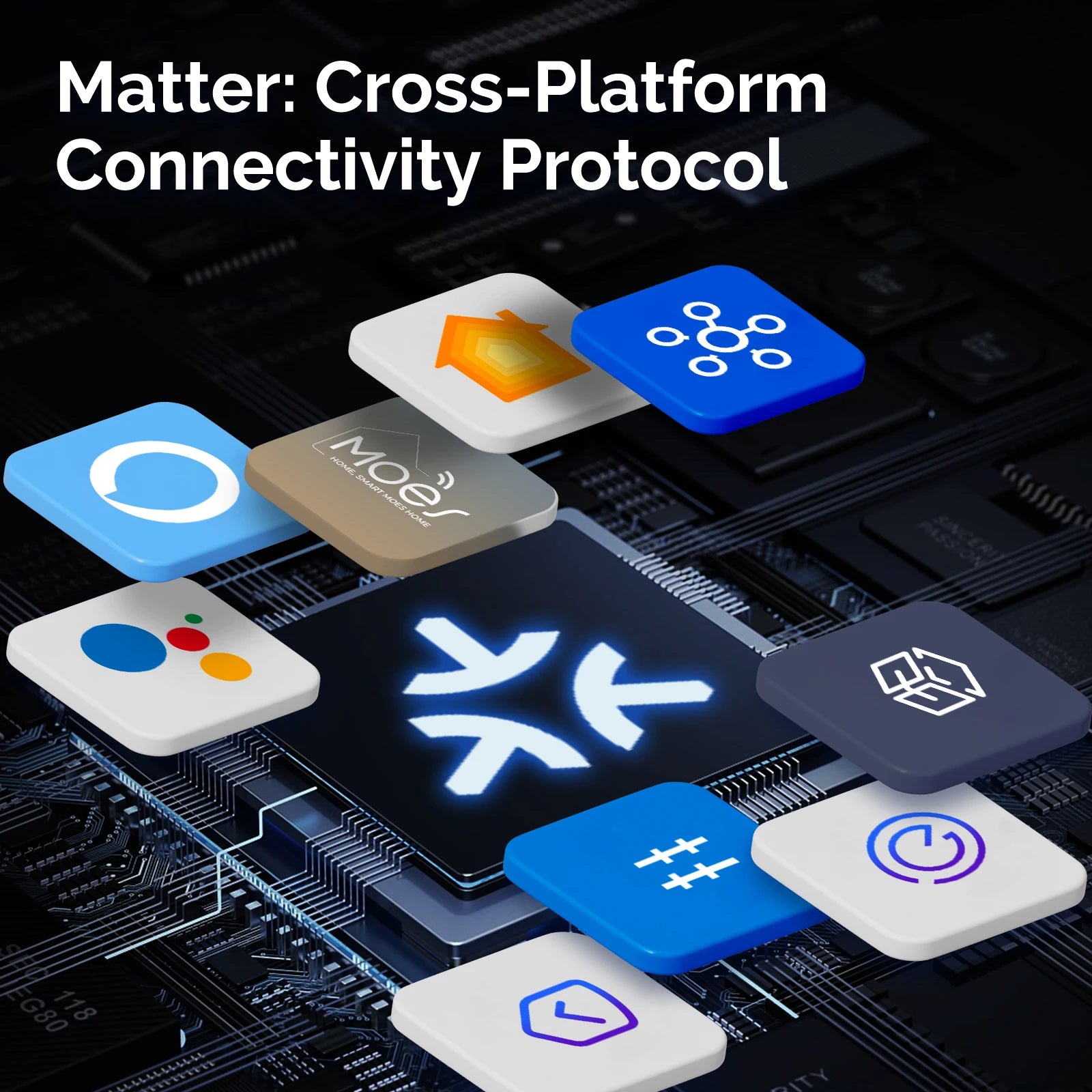 MOES WiFi Smart Glass Panel Light Switch with Alexa Google Home