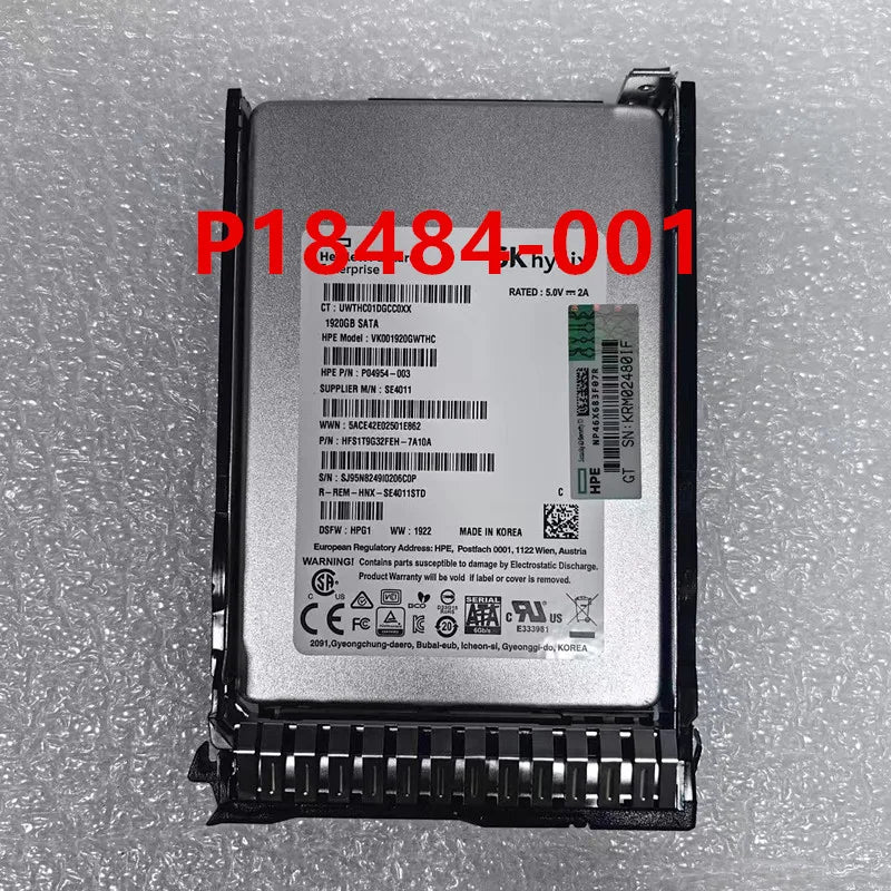 64MB P18484-001 Universal HP 1.92TB 2.5" SATA Solid State Drive