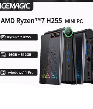 ACEMAGIC 16GB DDR4 512GB AMD Ryzen 7 H255 Mini PC Desktop