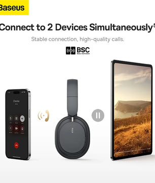 Baseus Plastic Wireless Bluetooth Comfortable Gaming Headset