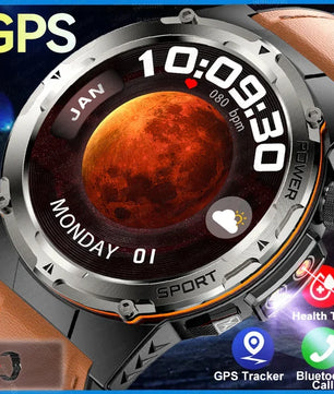 Silica Gel Waterproof Round Shaped Heart Rate Tracker Smartwatch