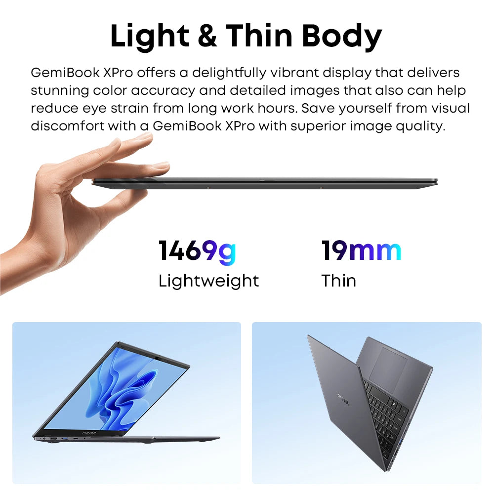GemiBook XPro 14.1 Inch UHD Screen Laptop with Cooling Fan Notebook