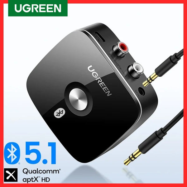 Ugreen Bluetooth RCA Receiver 5.1 AptX HD Aux Adapter