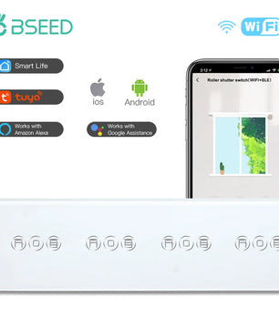 Bseed Alloy Multi Gang Roller Shutter APP Control Wifi Switch