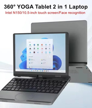 Intel N150 10.5Inch Touch Screen Face Unlock 360° Mini Laptop