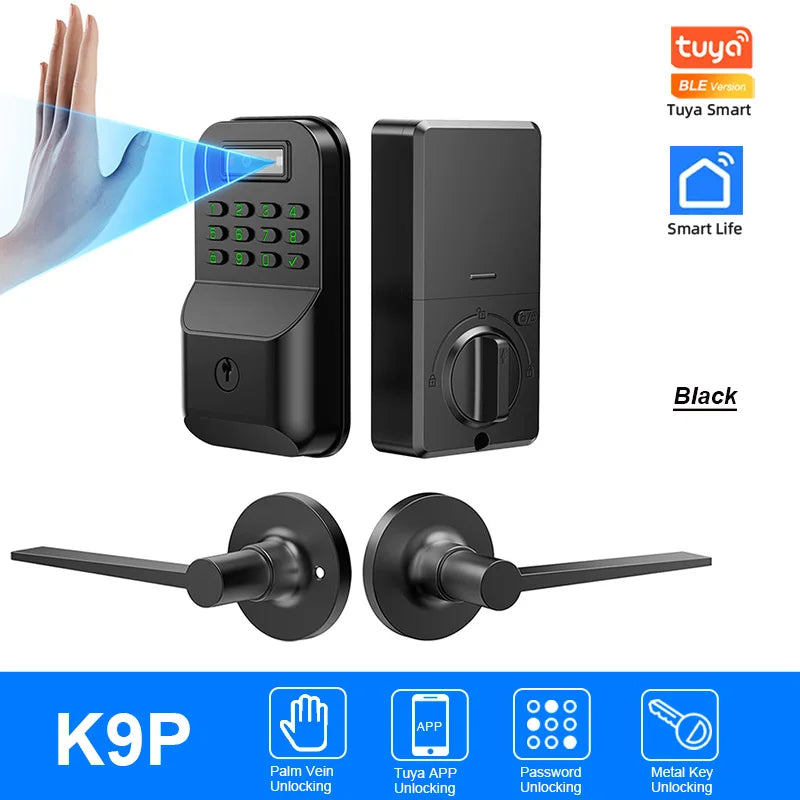 Zinc Alloy IP65 Bluetooth Waterproof Electronic Smart Door Lock