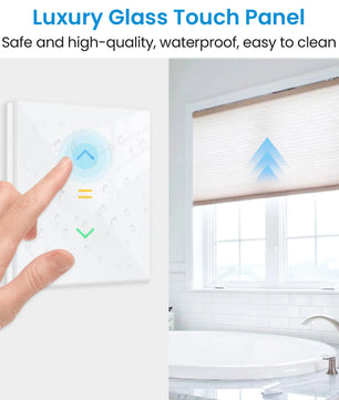 LoraTap 240V Plastic Automatic Remote Control Roller Shutter Switch