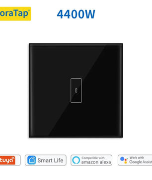 LoraTap 20A Plastic Panel Voice Control Water Heater Wall Switch