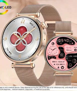 Alloy Waterproof Amoled Full Touch Screen Android Round Smartwatch