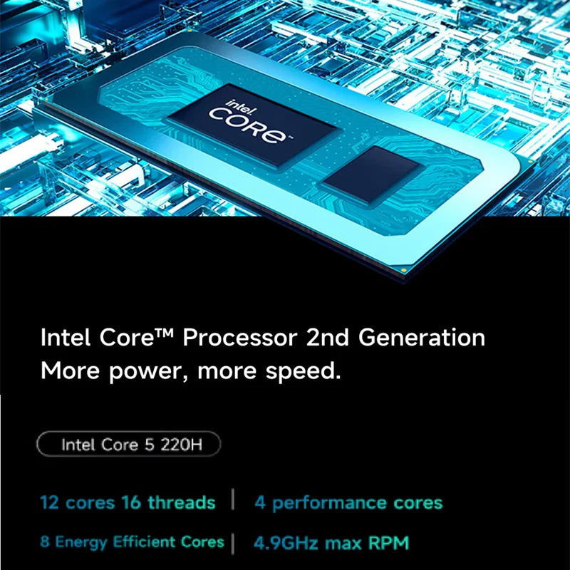 1TB 14" 24GB 120Hz Intel Core 5 220H Bluetooth Lenovo Laptop
