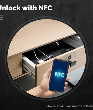 Moes Tuya Bluetooth Smart Remote Control Wood Cabinet Lock