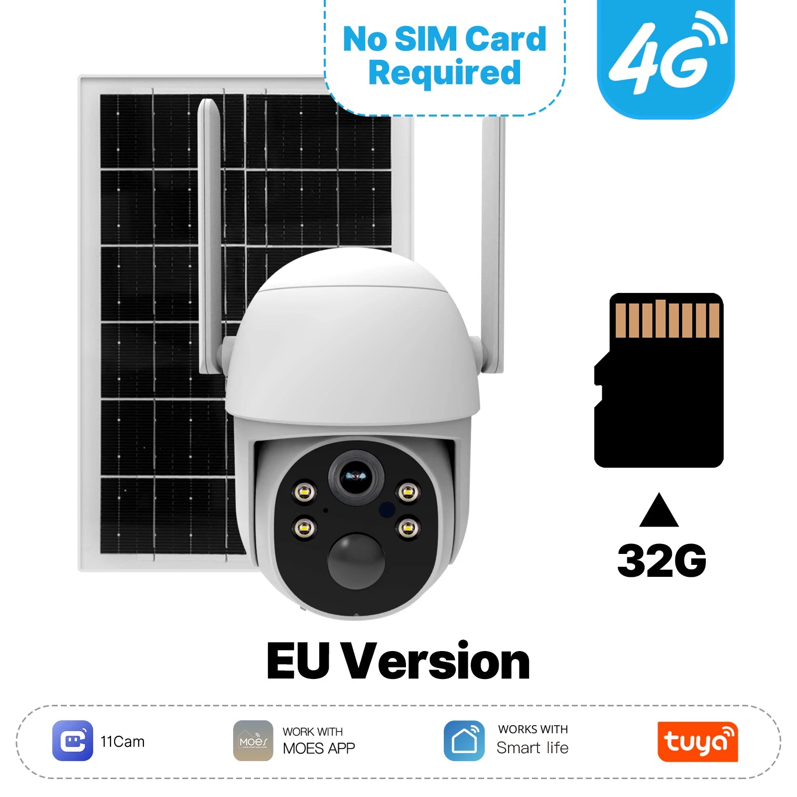 Moes ABS 4G Human Detection Security Protection Camera