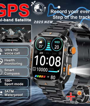 Silica Gel Waterproof Android Round Shape On-Wrist Smartwatch