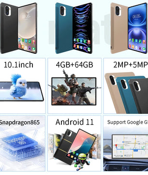 5000mAh 5MP 4GB RAM 64GB ROM Fast Charging 10.1 Inch Tablet