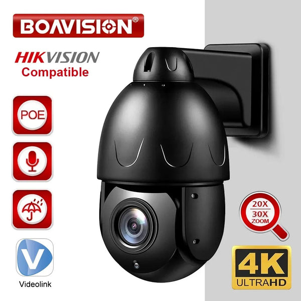 Boavision 8MP Night Vision Waterproof High Speed Dome Camera
