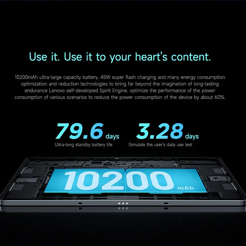 10200mAh Xiaoxin Pad pro 12.7 144Hz Fast Charging Lenovo Tablet