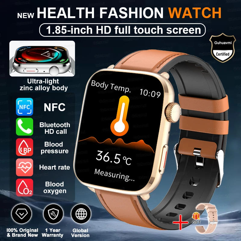 Rubber Waterproof Android Square Shaped Amoled Screen Smartwatch