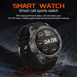 Alloy Waterproof Android Round Shaped Bluetooth Smartwatch