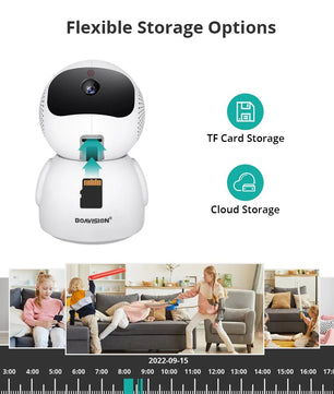 Boavision 3MP Wireless Night Vision Baby Monitor Security Camera