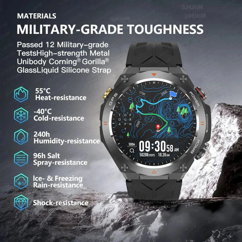 Silica Gel Waterproof Android Round Shaped Amoled Screen Smartwatch