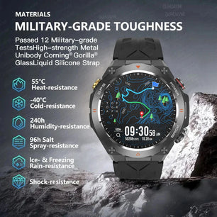 Silica Gel Waterproof Android Round Shaped Amoled Screen Smartwatch