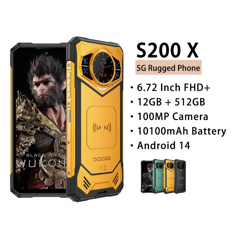 S200 X 5G Rugged Android Normal Screen Fast Charging Smartphone
