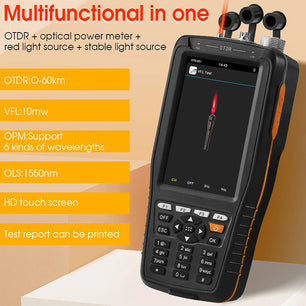 Single Mode Hybrid Optic Touch Screen Time Domain Reflectometer