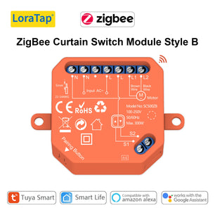 LoraTap 240V Plastic WiFi ZigBee Rolling Blinds Curtain Switch