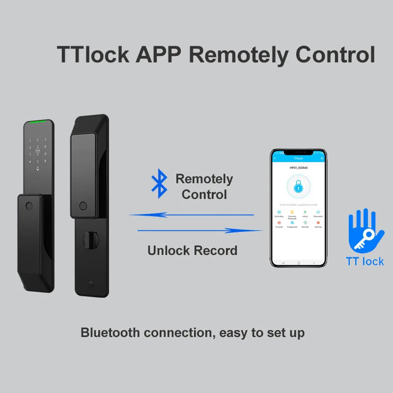RAYKUBE Full-Automatic Electronic Biometric Smart Door Lock