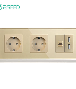 Bseed 16A Glass Panel Wireless WIFI Control Smart Power Socket