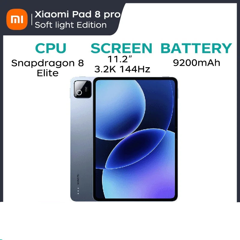 11.2"144Hz 3.2K Snapdragon 8 Elite HyperOS 3 9200mAh 67W Tablet