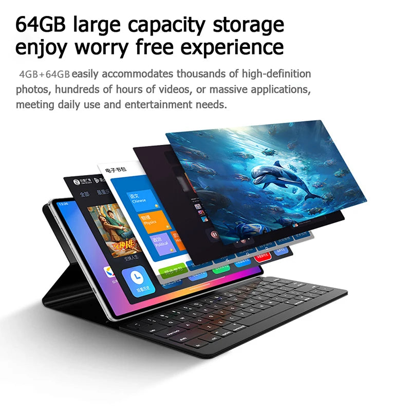 5000mAh 5MP 4GB RAM 64GB ROM Fast Charging 10.1 Inch Tablet