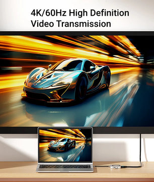 8-IN-1 Aluminum Alloy USB Type-C Splitter Docking Station Hub