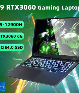 Topton i7-12650H i9-12900H RTX3060 64GB RAM 4TB SSD 16 Inch Laptop