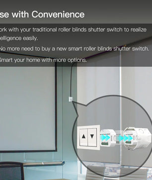 Moes Plastic Automatic WIFI Roller Shutter Curtain Smart Module