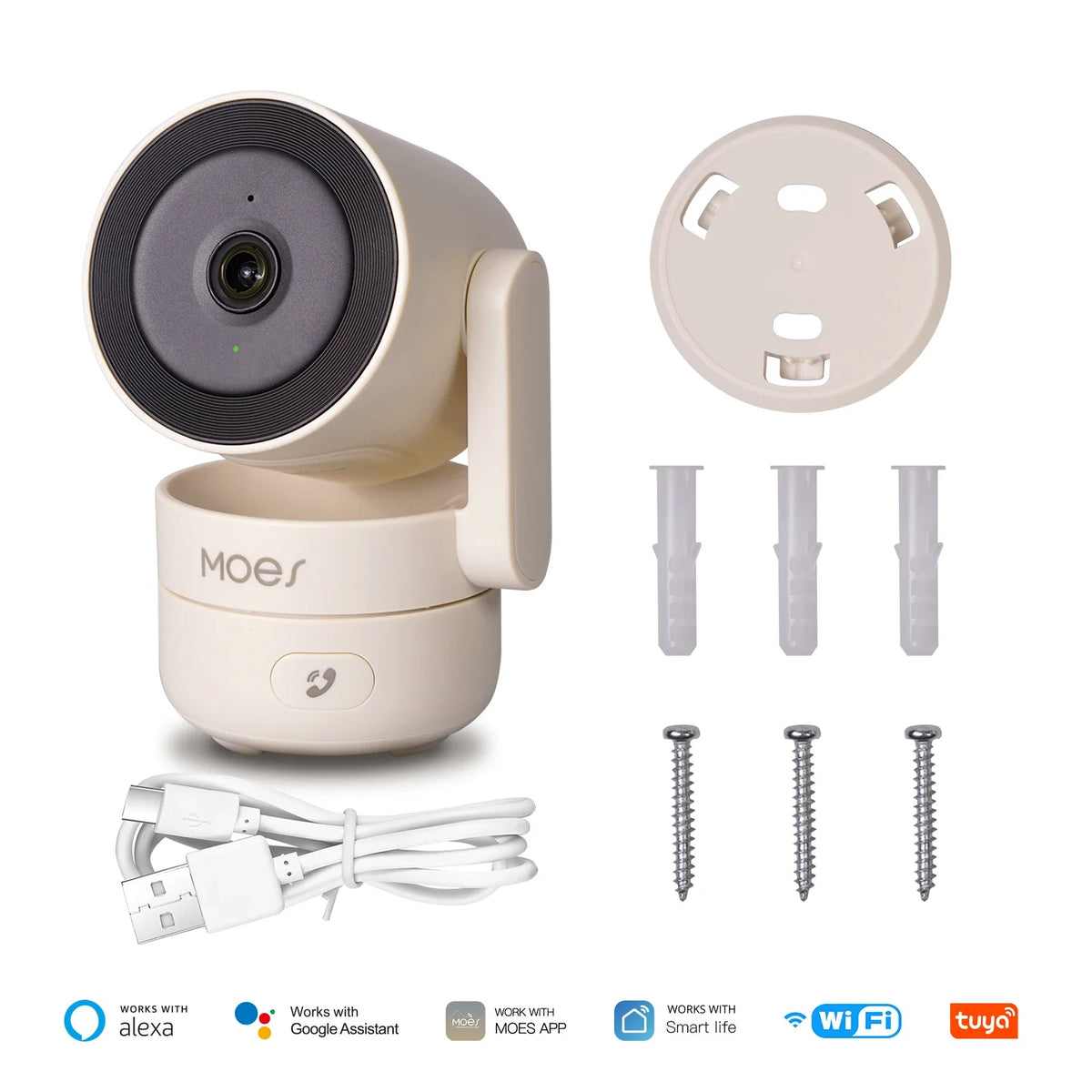 4 Mega Pixel PVC 5V 1A Night Vision Tilt Smart Security Camera