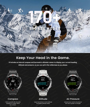 Waterproof AMOLED Display Android GPS Round Shape Smartwatch