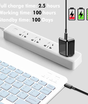 1600 DPI Plastic 2.4G Rechargeable Wireless Keyboard Mouse Kit