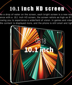 Sauenaneo 10.1-inch Android 8 Core 8GB RAM 512GB ROM Dual SIM Tablet
