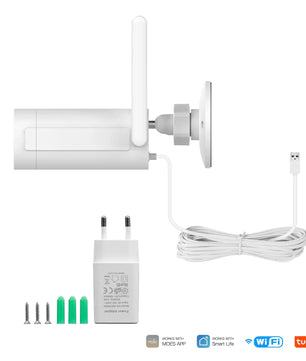 Moes 3MP Plastic WiFi Smart Outdoor Sound Motion Detection Camera