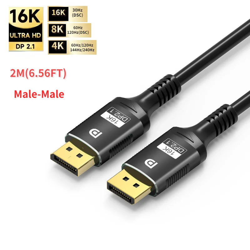 Aluminium 6.3mm HDMI-Compatible 2.1 Extension Cable For Laptop