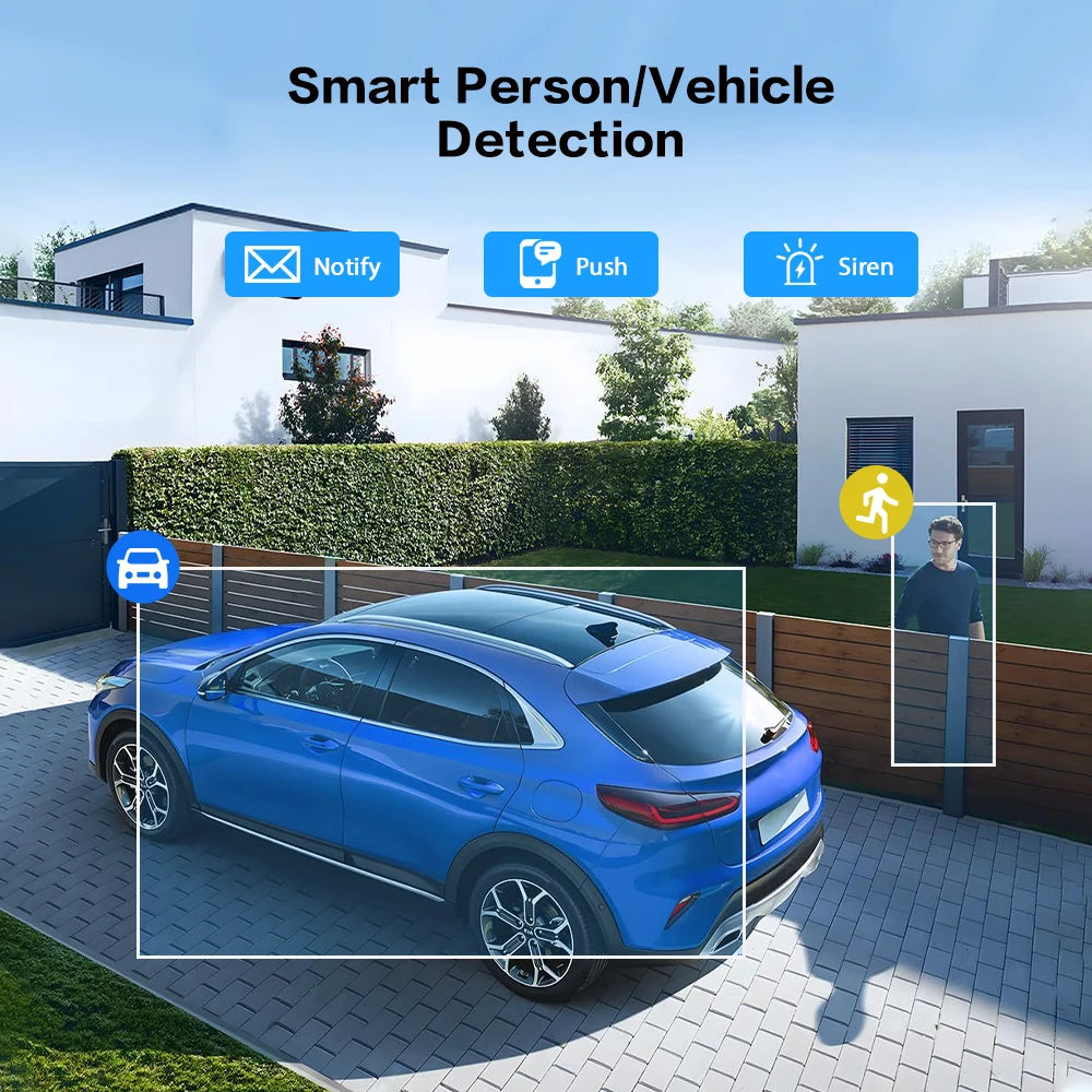 Boavision 5MP IP Humanoid Vehicle Detection Security Camera