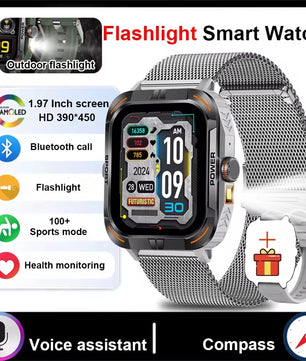 Silica Gel Amoled Display Waterproof Android Square Shaped Smartwatch