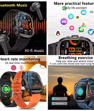 Fine Steel Waterproof Android Square Shaped Amoled Screen Smartwatch