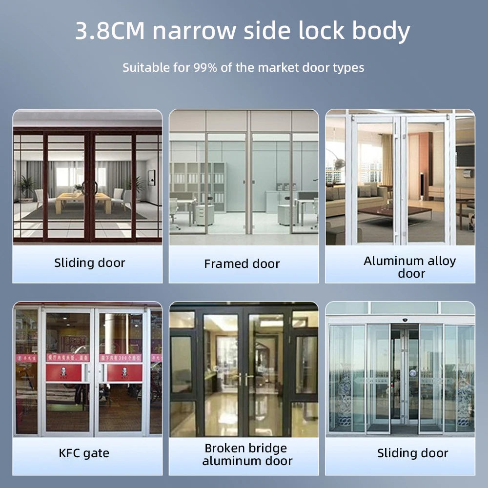 Aluminium Alloy Waterproof Bluetooth Reversible Handle Door Lock