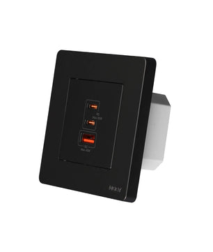 Moes 65W PD3.0 3 Ports Fast Electrical Charger Wall Outlet 