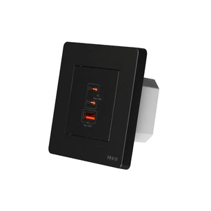 Moes 65W PD3.0 3 Ports Fast Electrical Charger Wall Outlet 