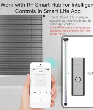 Moes Plastic Electric Remote Control Tubular Roller Blind Motor