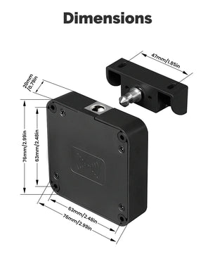 Moes Tuya Bluetooth Smart Remote Control Wood Cabinet Lock